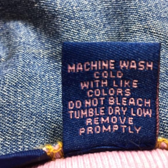 Vintage 1980’s Bubblegum Pullover Top L Womens Denim Collar and Lace-Up Inset Bo - Picture 7 of 8